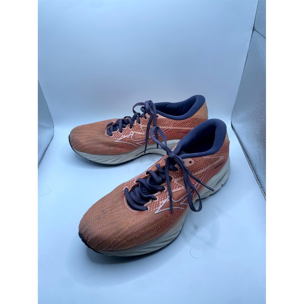 Mizuno Wave Rider 27 Womens US 8.5 Sneakers Coral Lace Up Athletic Running Shoes